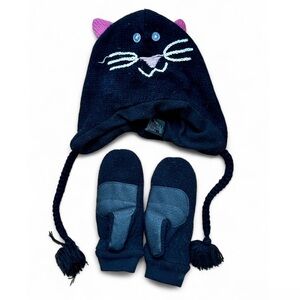Land’s End Kids Gloves with Kitty Hat